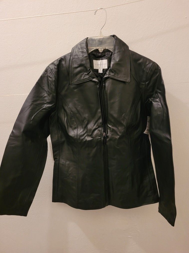 New Women's Worthington Medium Leather Jacket