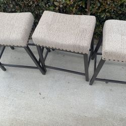 3 Piece Bar Stool - Brown.  New