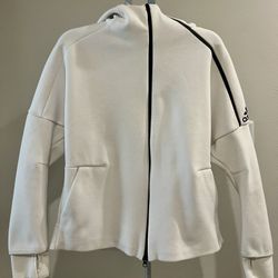 Adidas Womens White Sportswear Comfort Hoodie 