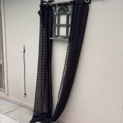 Cortinas. Negras    Para Baño