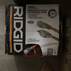 RIDGID 100ft In/outdoor Extension Cord