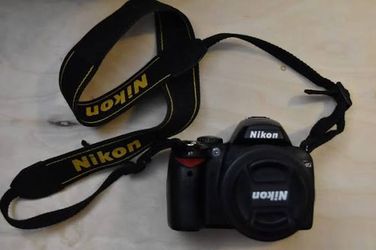 Nikon D40 camera with lens