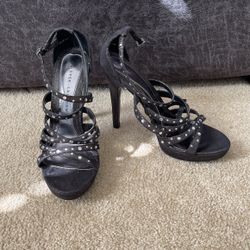 Black Sparkly Heels