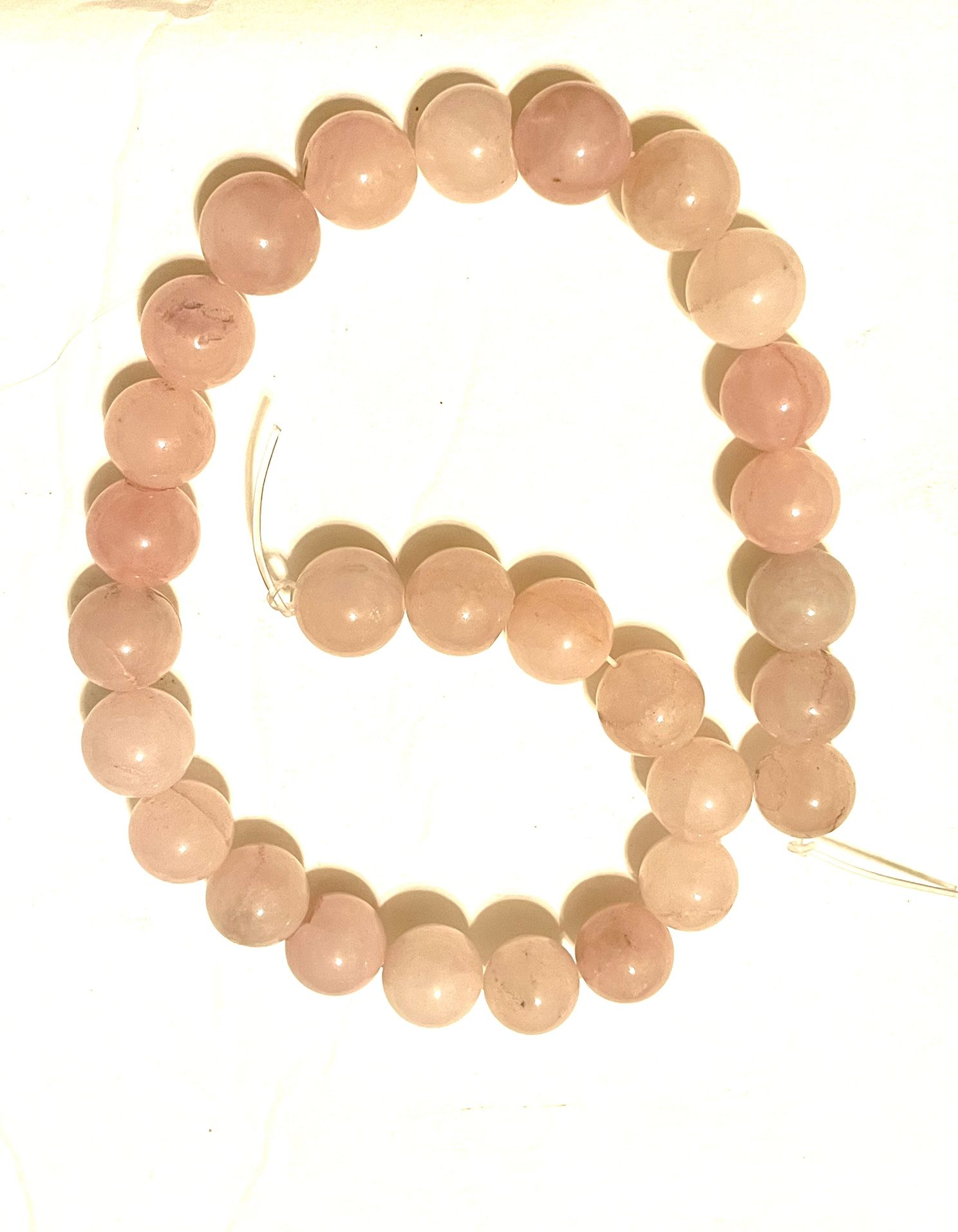 Beautiful Strand Of 14mm Rose Quartz