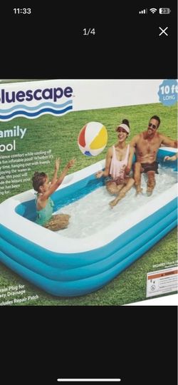 10 ft inflatable pool with pump