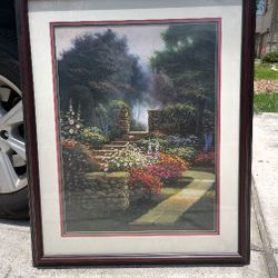 Handing Art wooden frame picture 
Pick up Katy 
Vintage antique