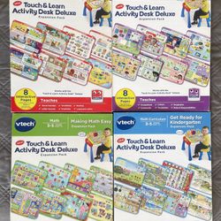 Vtech Activity Desk 4-in-1 Kindergarten Expansion Pack Bundle For Age 3-5