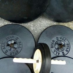 Exercise Weights Two 50s  Four 25s