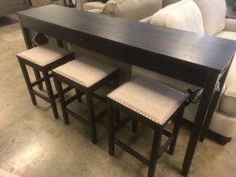 New 74” Table & 3 Stools 🔥🔥 HOT!!