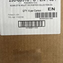 Pokemon 151 Poster Collection Sealed Case