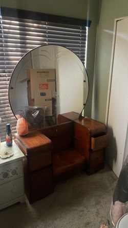 Vintage waterfall vanity