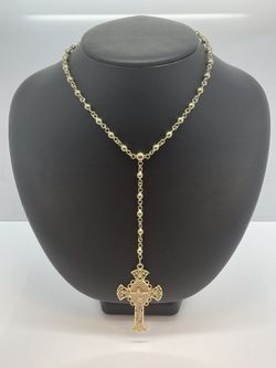 10K Gold Rosary Chain. New  
