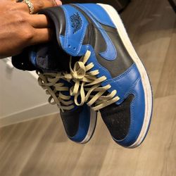 Air Jordan 1 High – Black/Blue – Size 10