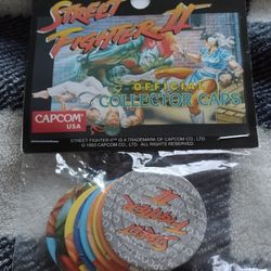 Vintage Street Fighter Pogs Factory Sealed Cash Porch Pickup Redmond 