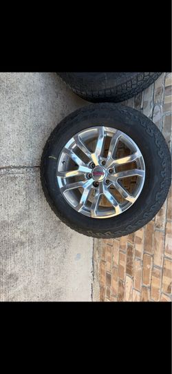 Gmc Sierra rims 20 in. With tires!