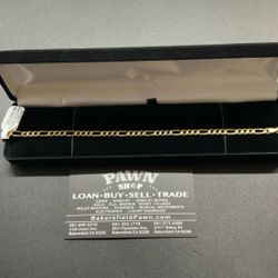 Men’s Bracelet  10kyg 4Dwt. 8”. ( Layaway Or Acima Leasing Options)