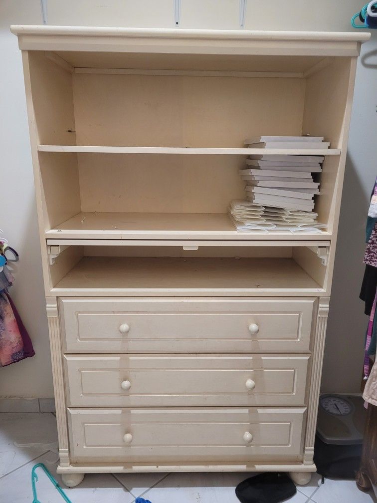 Nursery Armoire Cabinet Storage Changing Table