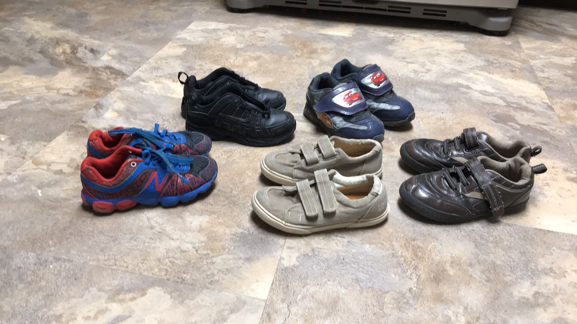 Boys toddler shoes size 11 $15 for all.