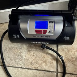 Husky 12/120 Volt Corded Electric Auto and Home Inflator
