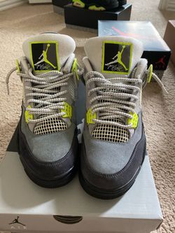 Air Jordan 4 Retro Neon Sneakers