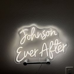 Neon Sign Johnson Ever After