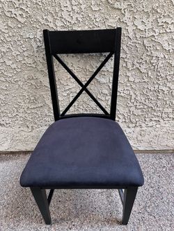 Black Wooden IKEA Chairs