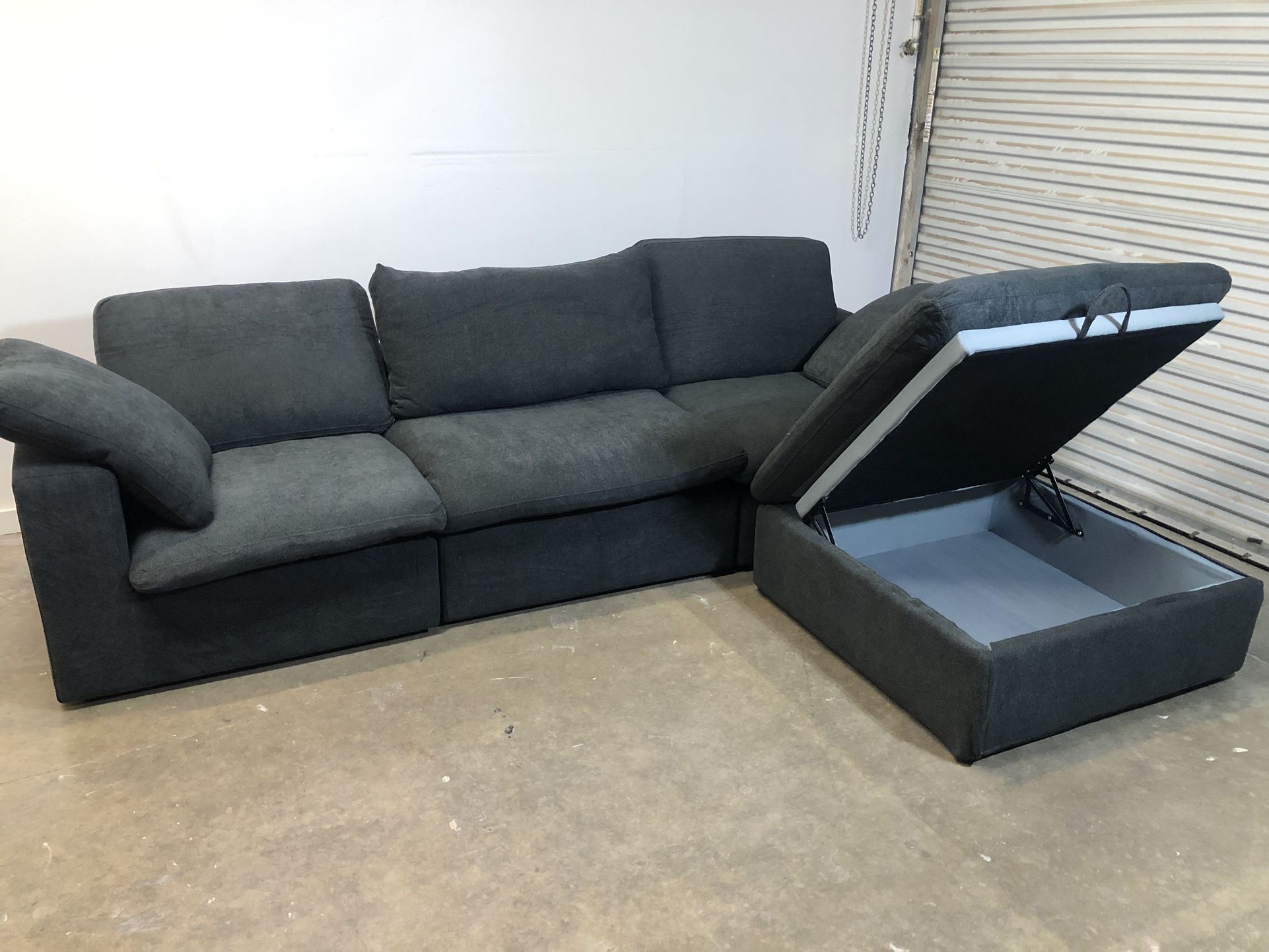 FREE DELIVERY- Brand New Charcoal Grey Cloud Couch