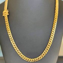 Jewelry Brand New 10k solid yellow gold  Miami Cuban link style 24” Chain Necklace 108.1 grams 8mm