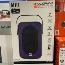 Altec Lansing Shockwave Wireless Party Speaker With Lighting Effects Up To 6 Hour Play Time Portable