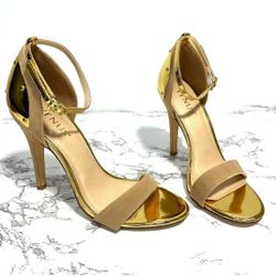 NEW VENUS Gold Tan Beige High Heel Pumps