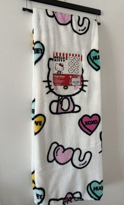 Hello Kitty Conversational Hearts Throw