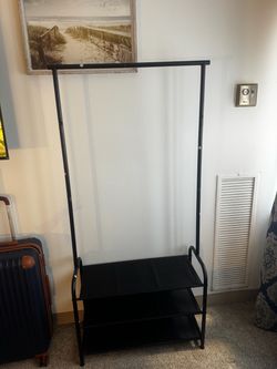 Portable closet and shoe rack