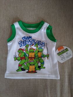 Newborn teenage mutant turtles shirt