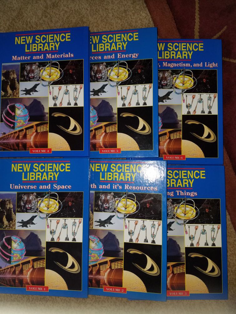 6 Volume Set New Science Library Books