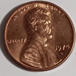 This One Is A Treasury Piece It's A (1974D)DDDIE Lincoln Bicentennial Penny 