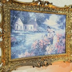 Antique French European Frame Wall Decor 