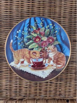 “Tea for Two” limited edition collector’s plate for Franklin Mint Heirloom