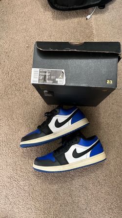Air Jordan 1 Low Royal Black Blue Toe 2019