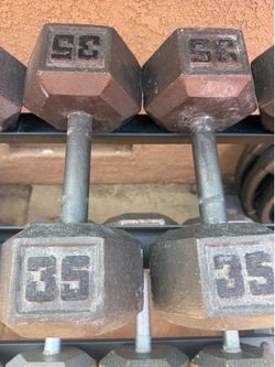 35 lbs dumbbells