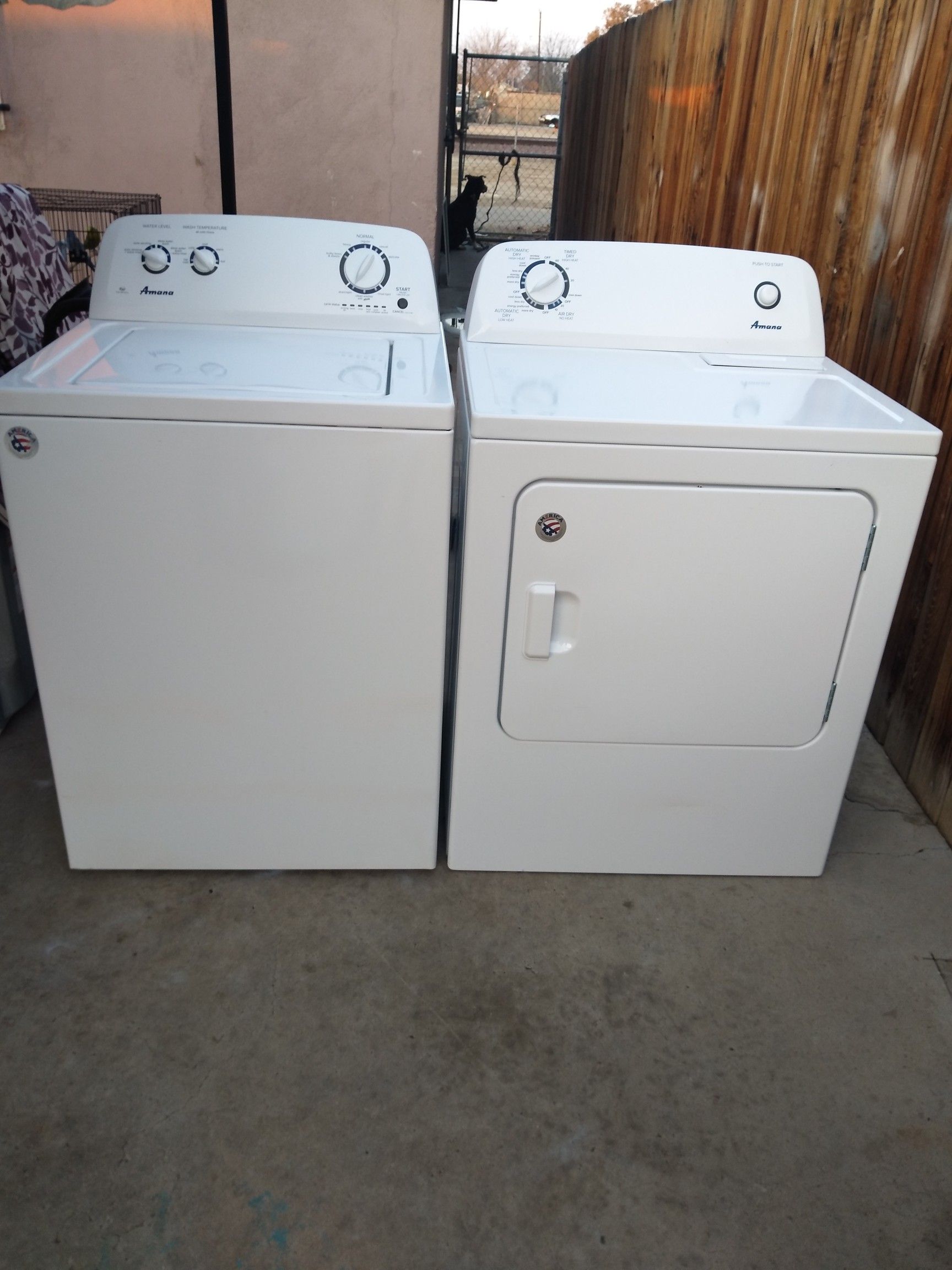 ****AMANA WASHER N ELECTRIC DRYER SET**