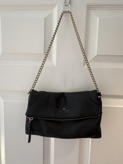 Kate Spade Pebble Leather Clutch Black