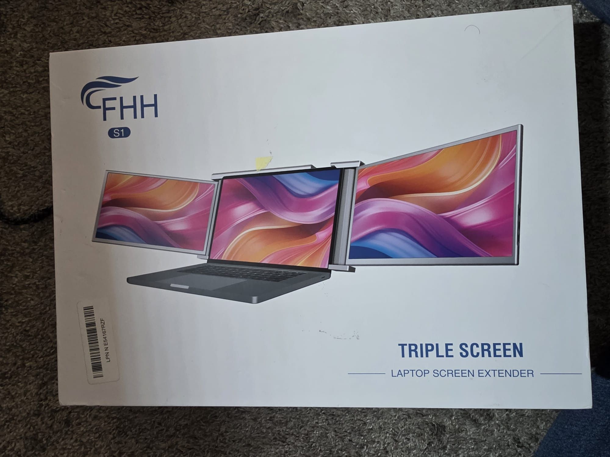 FHH Laptop Screen Extender, 14" FHD 1080P Triple Monitor for Laptop Extension- 315°Rotate Portable Dual Monitor Screen for 13.3"-16.5" Laptops Type-C/