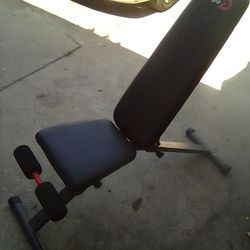 WEIGHT BENCH WITH 20 POUND DUMBELL