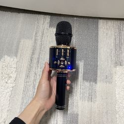 Wireless Karaoke Microphone With LED Lighs