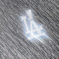 Dodgers 2mm Diamond Tennis Necklace GLD Chain 