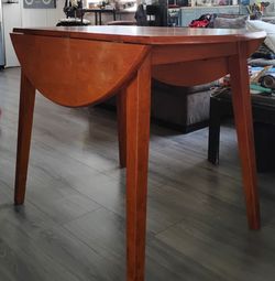 Wood dining table
