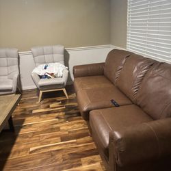 Faux Leather Couches