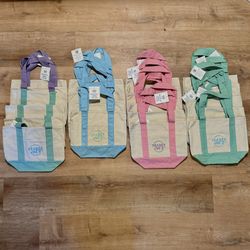 Trader Joe’s ~ Mini Pastel Canvas Tote Bags