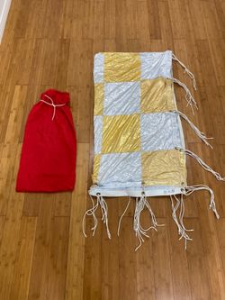 8x8 Gold & Silver Checkerboard Bounce Lamé Scrim Video Photo Studio Rag