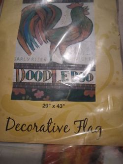 decorative outdoor hanging flag